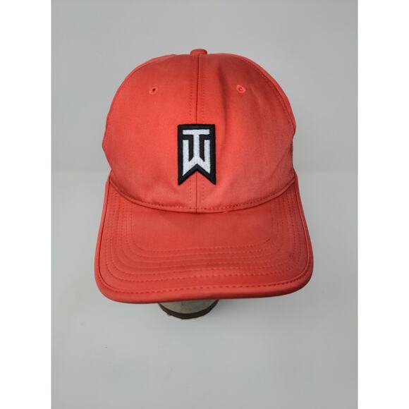 Nike Golf RZN Vapor Tiger Woods Strapback Hat Pink Red Embroidered SEE DESC - Picture 3 of 13